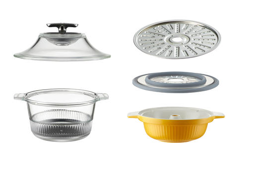 【配件】DL-9009 蒸汽锅玻璃盖 / 炖锅锅体 / 陶瓷锅 / 蒸格 / 陶瓷锅垫（蒸盘） 配件 商品图0