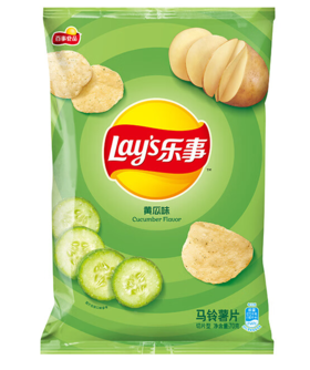 【亚欧超市】乐事清爽黄瓜味薯片70g/袋