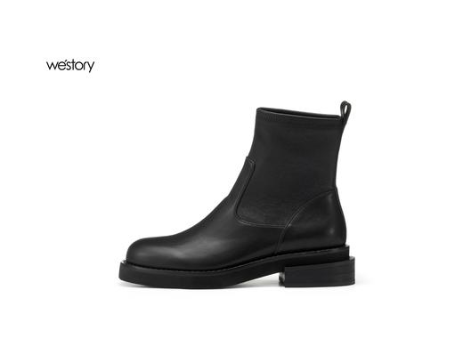 westory22年秋冬新款复古切尔西短靴马丁靴81821 商品图1