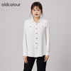 oldcolour2021秋商场同款设计感小众复古休闲衬衫女N34013405 商品缩略图1
