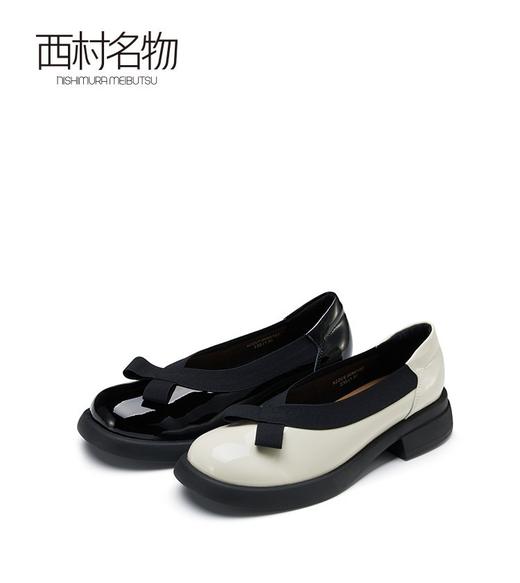 西村名物小皮鞋2022秋季新款小香风玛丽珍鞋配裙子单鞋软底36901 商品图0