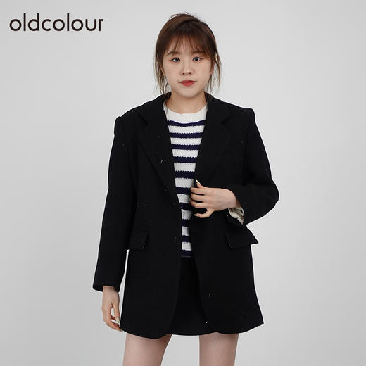 oldcolour春秋商场同款休闲简约宽松气质西装外套女N34048460 商品图0