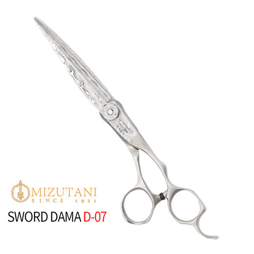 日本水谷 平剪  MIZUTANI剪刀SWORD DAMA D-07  半手型手柄/多角度去量操作/锋利/修饰剪/半手型/平剪/7.0 商品图0