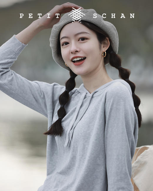 PETIT SCHAN小闪 CLO#052 Dirty Sweater 羊绒棉 印染带帽针织衫 商品图7