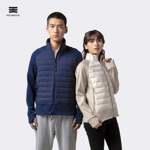 天石户外轻薄羽绒服情侣款短款秋冬季立领90鹅绒保暖轻薄外套 商品图0