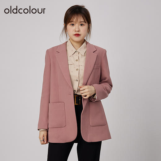 oldcolour2021秋商场同款甜美休闲气质高级感西装外套N34048439A 商品图0