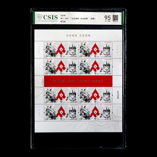 抗疫邮票 首发纪念封装版 完整大版
 商品图0