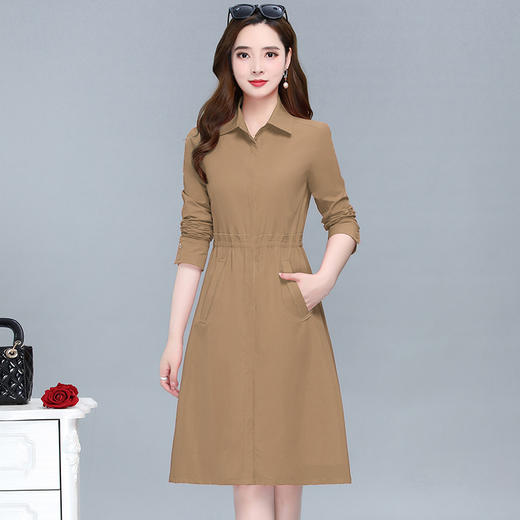 YWE ZYB03简约休闲拼接时尚风衣修身气质外套 商品图1