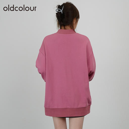 oldcolour春秋商场同款宽松显瘦甜美气质长款卫衣女N34023434 商品图3