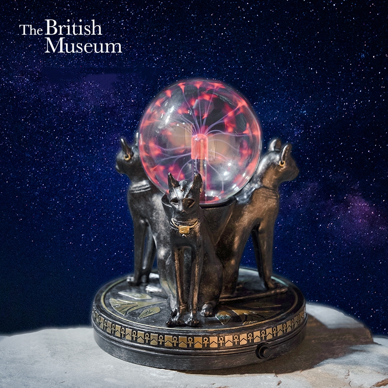 大英博物馆盖亚·安德森猫系列静电触摸感应离子球摆件玩具
