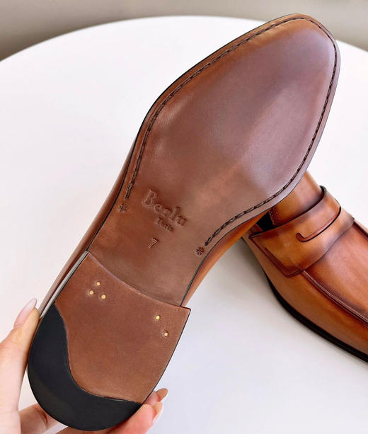 7折 男士 手工鞋界的王者 布鲁提高端手工皮鞋 新款乐福鞋 3色  AZ321 商品图7