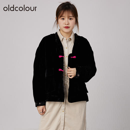 oldcolour2021秋商场同款休闲百搭气质外套上衣女N34042478 商品图0