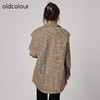 oldcolour2021秋商场同款宽松大码休闲格子衬衫两件套N34013438 商品缩略图3
