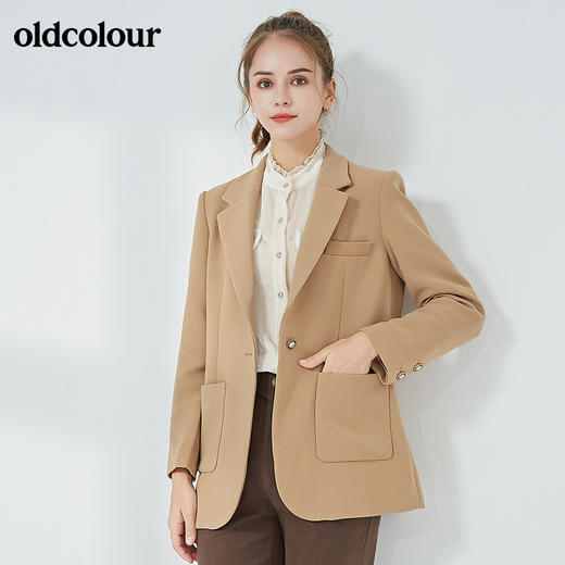 oldcolour2021秋季商场同款时尚百搭通勤西装外套N34048439 商品图1