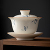 手绘兰花盖碗三才茶碗陶瓷泡茶器 商品缩略图5