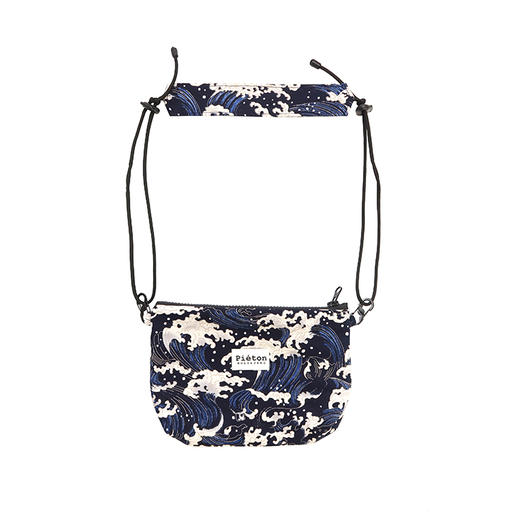 HUJI祤集pieton斜挎包插画海浪 商品图1