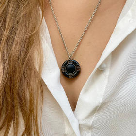 订购6周到｜Gigi Paris-Chanel-黑色水手 中古纽扣 项链［法国设计师］