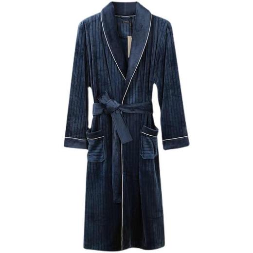 【海岛绒】SCHIESSER秋冬新品舒雅男士加厚家居服高端铂雅金丝绒系带浴袍睡袍99/18955R 商品图4