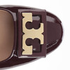 TORY BURCH 汤里伯奇 女士皮革金属徽标皮鞋 紫红色 31435 616 商品缩略图3