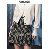  VIMAGE纬漫纪秋冬新款高腰时尚包臀短裙半裙半身裙V1806417 商品缩略图2