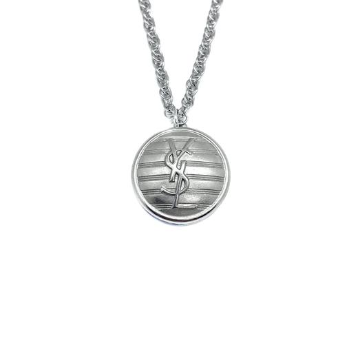 订购6周到｜Gigi Paris-YSL-中古纽扣 项链（银色）［法国设计师］ 商品图1