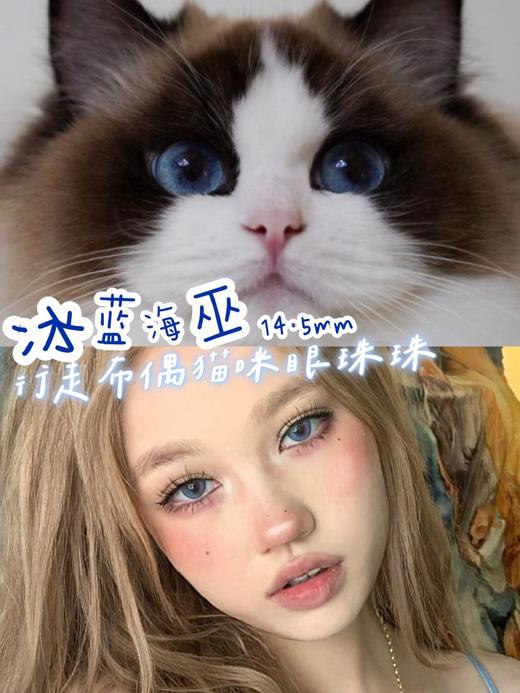 平价年抛丨冰蓝海巫·Jellibo丨标注14.5mm 实际上眼效果14.2mm（年抛/2片装） 商品图4