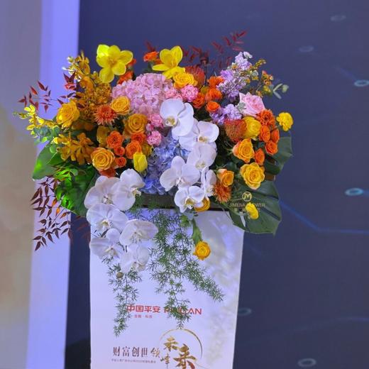 《绚烂》高档花材悬挂式桌花 商品图0