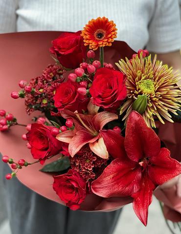 【周四秒杀】混搭暖色系瓶插花59.8元 商品图0