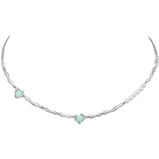 ZEGL设计师青绿绮梦系列新中式爱心项链女轻奢小众设计锁骨链配饰 商品图3