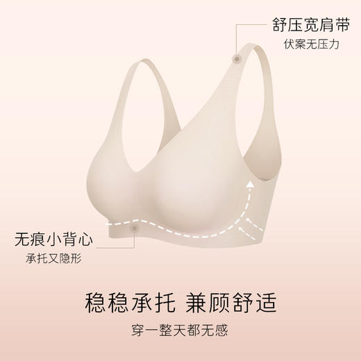 幸棉Soft系列女士V领美背内衣+液体软支撑2.0 商品图1