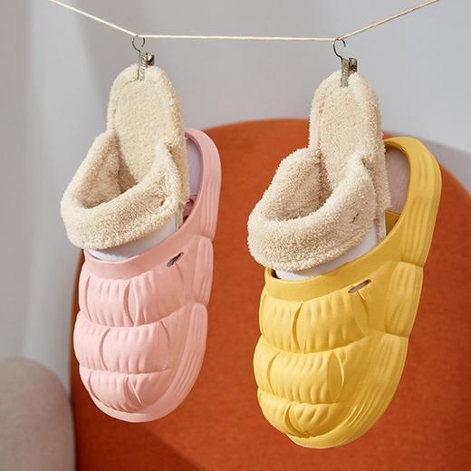 【 创意新设计 可拆洗棉拖鞋 洗刷更方便】EVA秋冬棉拖鞋男士情侣室内加绒保暖毛拖可拆洗厨房防水棉拖鞋女 商品图5