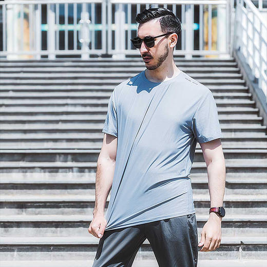 SKAH 3D冰点矩阵透气T恤/空调冰丝裤 轻薄吸湿速干 商品图0