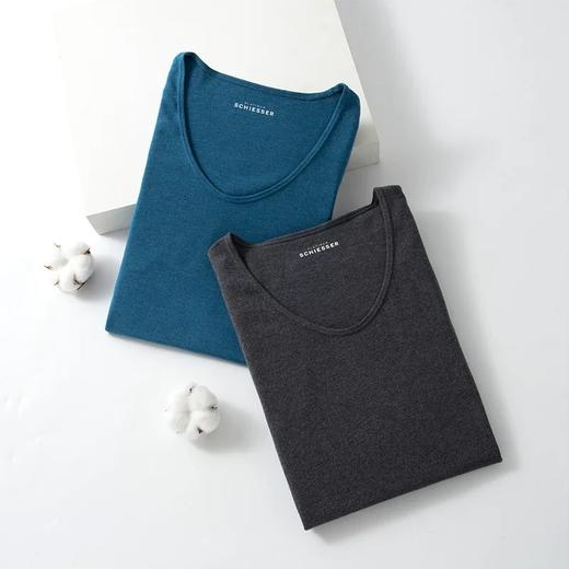 【蚕丝随型裁】SCHIESSER秋冬新款 德国舒雅内衣男 铂雅桑蚕丝再生纤维无痕男保暖上衣95/13018Q 95/13019Y 商品图3