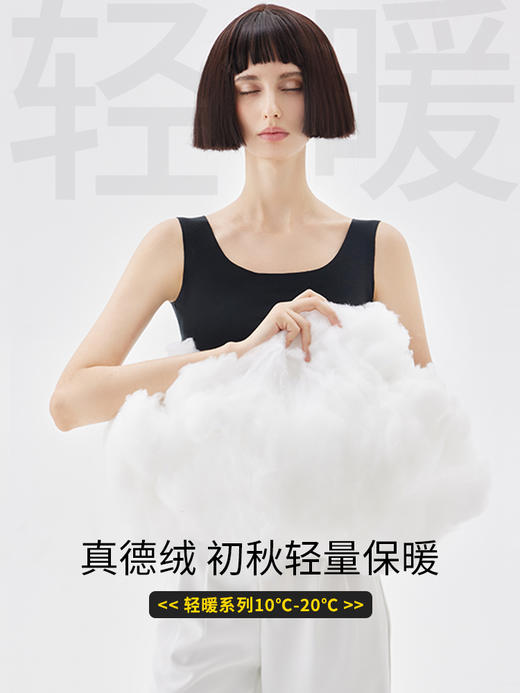 已下架】RAU 德绒氨基酸润肤保暖背心 秋冬无痕上衣可外穿秋衣. 潮快闪[福利品] 商品图1