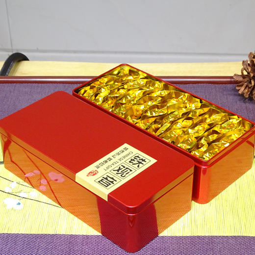【食品酒水】福建新茶铁观音乌龙茶组合装铁盒礼盒装俩盒送礼袋 商品图8