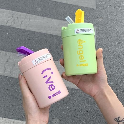 吸管保温杯新款水杯子ins简约小众 学生上课 不撞款 商品图6