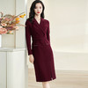 「深海谧蓝」西装裙  优雅满溢 米思阳2026春季新款气质通勤挺阔西装连衣裙修身收腰中长裙子2737 商品缩略图2