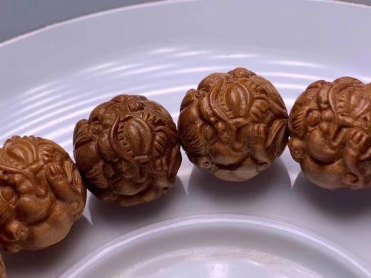 【青山特惠】印度迈索尔老山檀招财辟邪1.5*15颗貔貅手串L28 商品图5