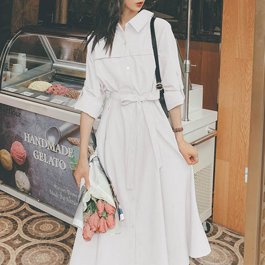 裁缝学苑AX03 长袖衬衫连衣裙纸样女装2022新款收腰服装衣服打板 商品图4