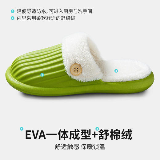 【主播推荐 可拆洗棉拖鞋 洗刷更方便】女款可拆卸冬天防寒保暖防水学生韩版家用冬季外穿男 商品图3