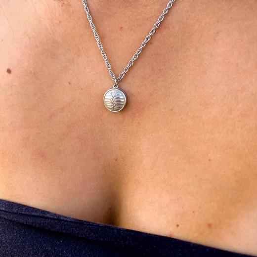 订购6周到｜Gigi Paris-YSL-中古纽扣 项链（银色）［法国设计师］ 商品图2