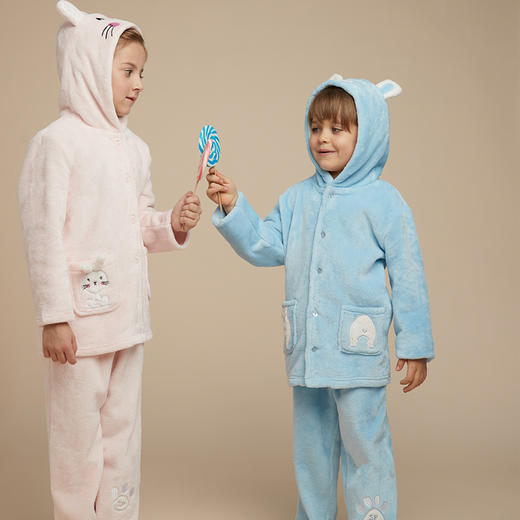 【珊瑚绒】SCHIESSER德国舒雅男童珊瑚绒家居服3B/18591H 商品图1