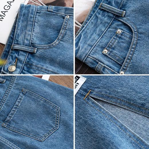 欧芮儿牛仔半身裙女秋季新款2021高腰显瘦时尚休闲气质百搭中长裙 商品图6