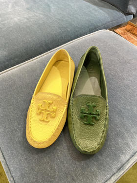 两色清仓特价！Tory Burch TB牛皮豆豆鞋 原价2500+现在只要¥1220直邮到手！