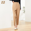 佐尔美秋季新款 黑色卡其色百搭显瘦长裤女E21KC10 商品缩略图0