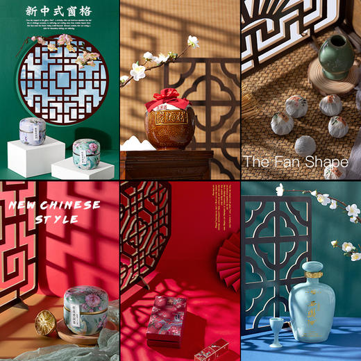 狼族优选丨复古摄影道具窗格拍摄打光背景板中国风光影神器仿古辅助拍照 商品图4