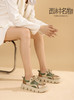 西村名物鞋子女秋季2022新款复古休闲运动板鞋百搭松糕厚底37691 商品缩略图3