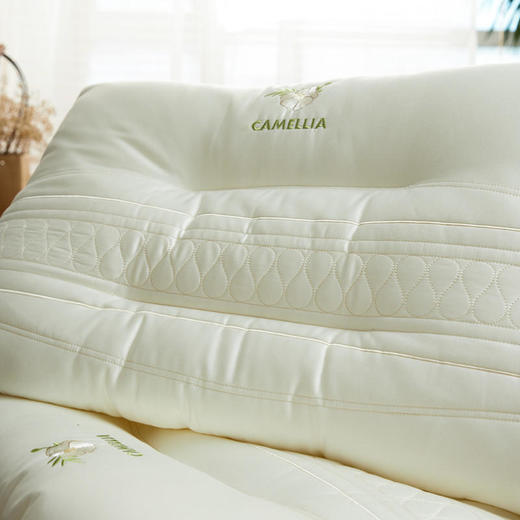 水洗花香枕头山茶花舒眠护颈枕芯 商品图4