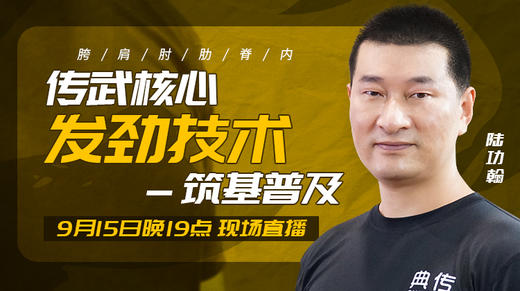 【9月15日】第49场：传武核心发劲技术（筑基普及） 商品图0
