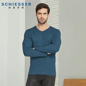 【莫代尔羊绒】SCHIESSER德国舒雅保暖内衣男 铂雅莫代尔羊绒无痕中厚上衣/秋裤95/13011Q 95/13012Y